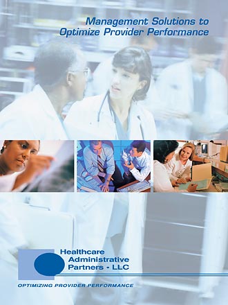 Cover of Healthcare Administative Partners Folder/Brochure